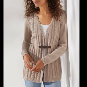 Soft Surroundings Wren Cable Cardigan